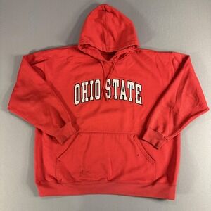 Ohio State Buckeyes Sweatshirt Mens XL Red NCAA Football AS Sports Hoodie‎